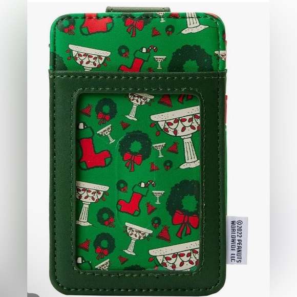 Peanuts Loungefly Snoopy Christmas Wreath Card Holder - Picture 2 of 6